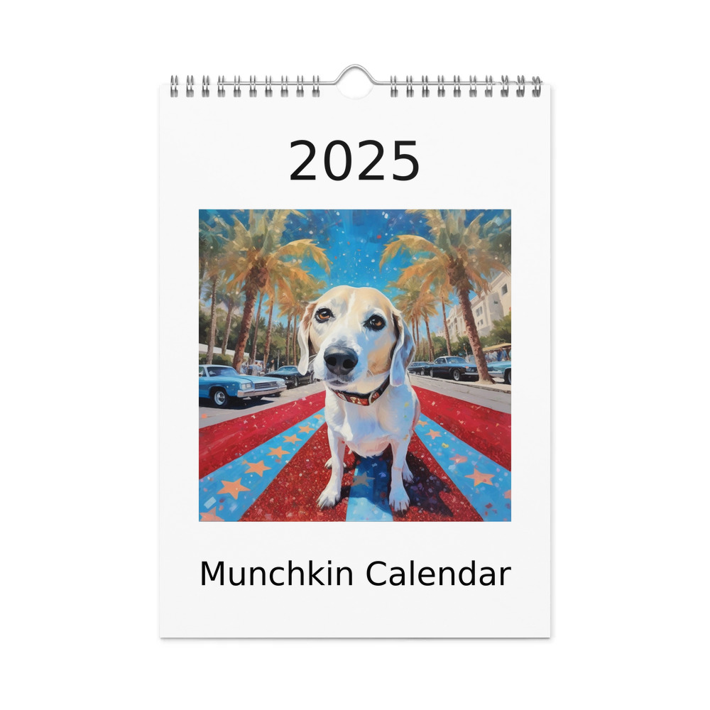 PugMug Custom Munchkin Wall Calendar (2026)