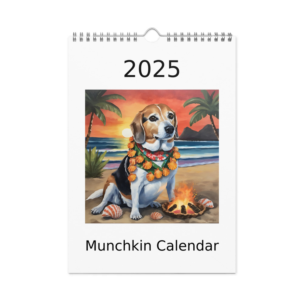 PugMug Custom Munchkin Wall Calendar (2026)