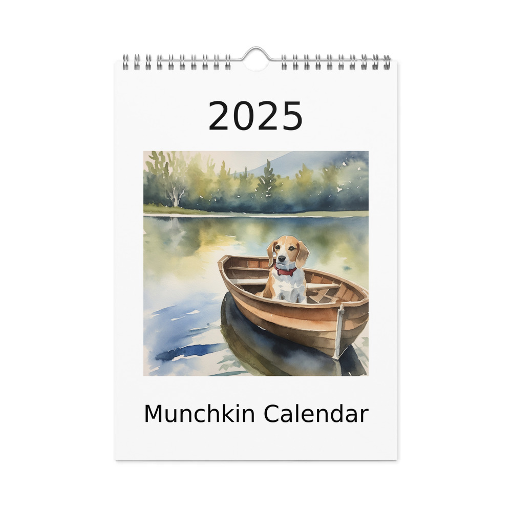 PugMug Custom Munchkin Wall Calendar (2026)