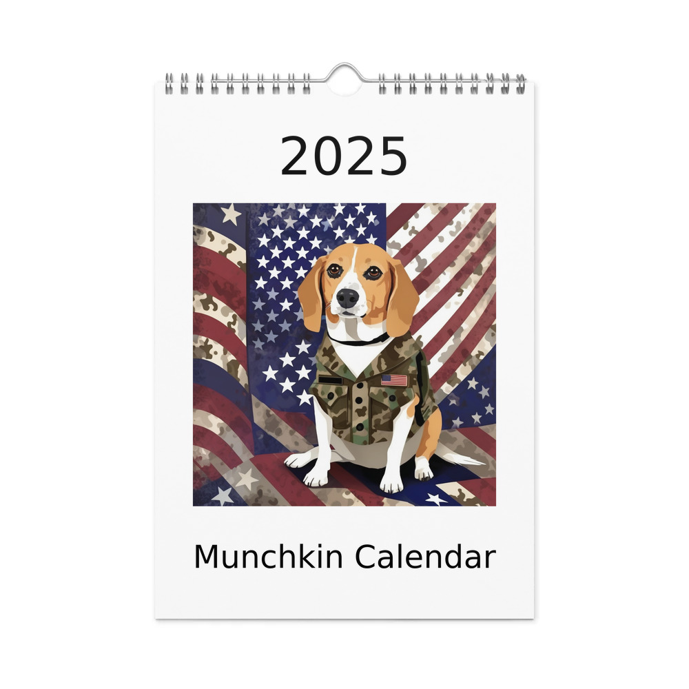 PugMug Custom Munchkin Wall Calendar (2026)
