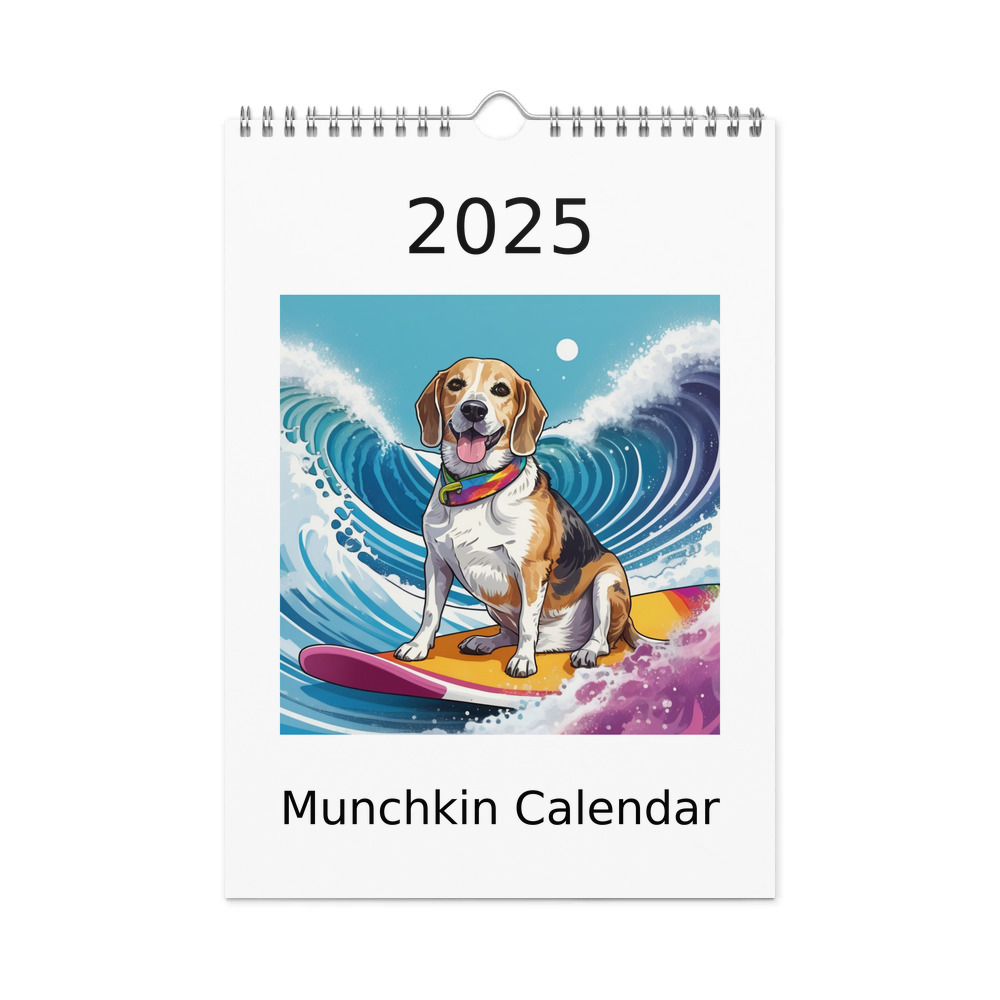PugMug Custom Munchkin Wall Calendar (2026)