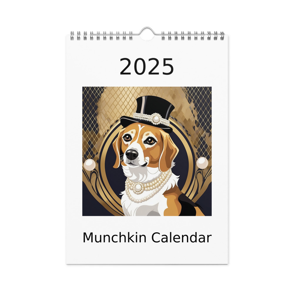 PugMug Custom Munchkin Wall Calendar (2026)