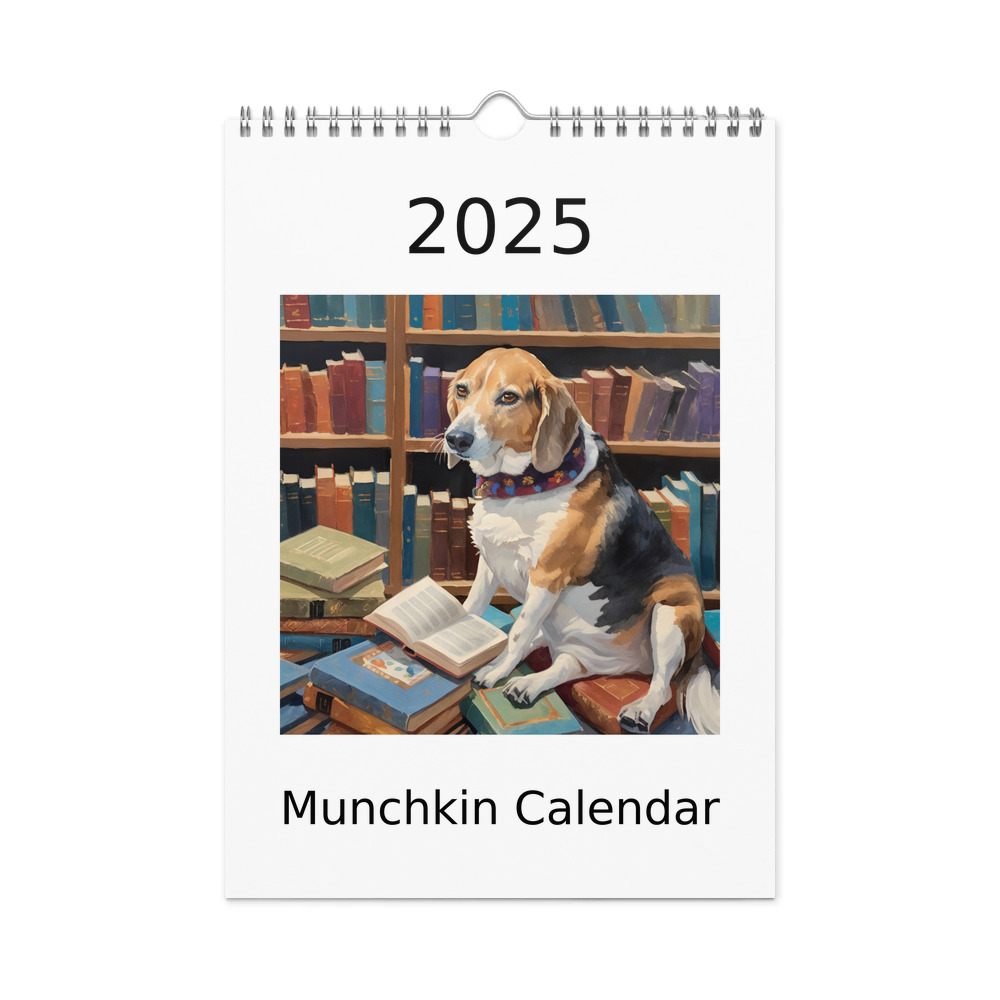 PugMug Custom Munchkin Wall Calendar (2026)