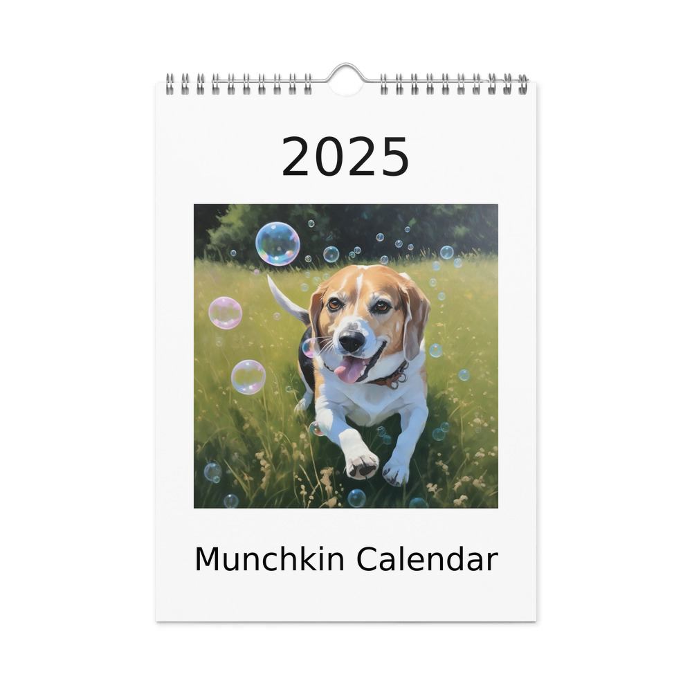 PugMug Custom Munchkin Wall Calendar (2026)