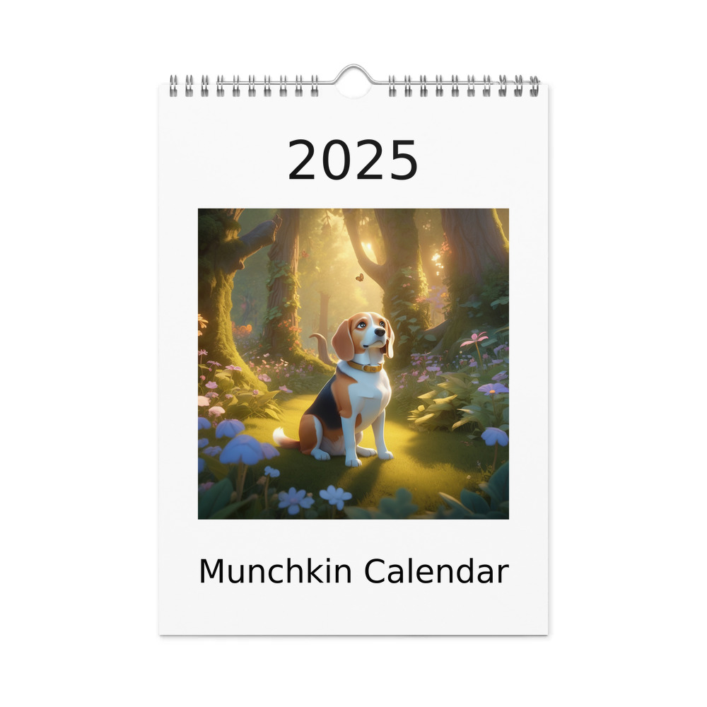 PugMug Custom Munchkin Wall Calendar (2026)
