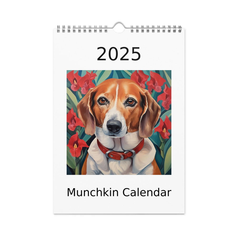 PugMug Custom Munchkin Wall Calendar (2026)