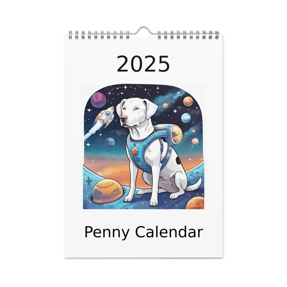 PugMug Custom Penny Wall Calendar (2026)