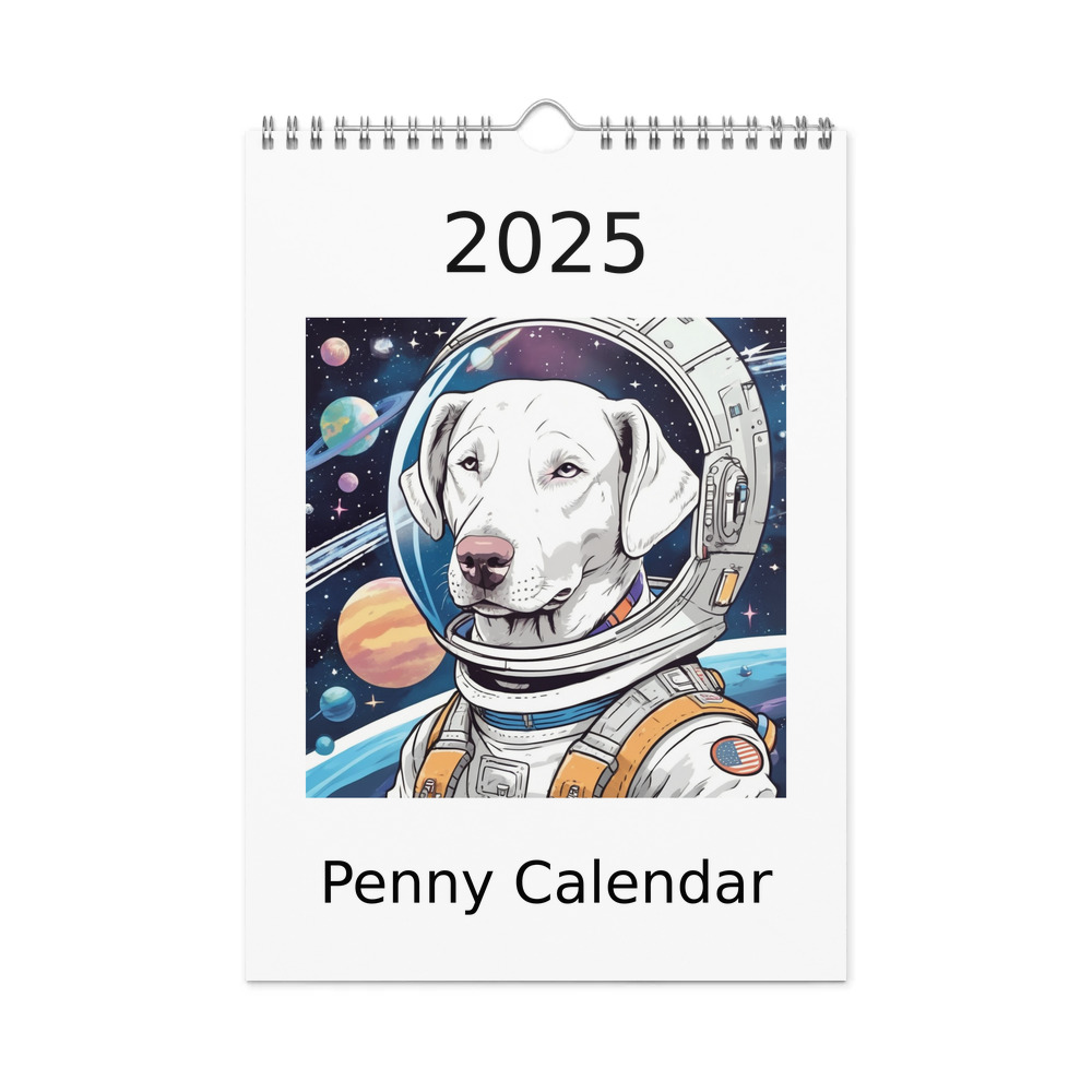 PugMug Custom Penny Wall Calendar (2026)