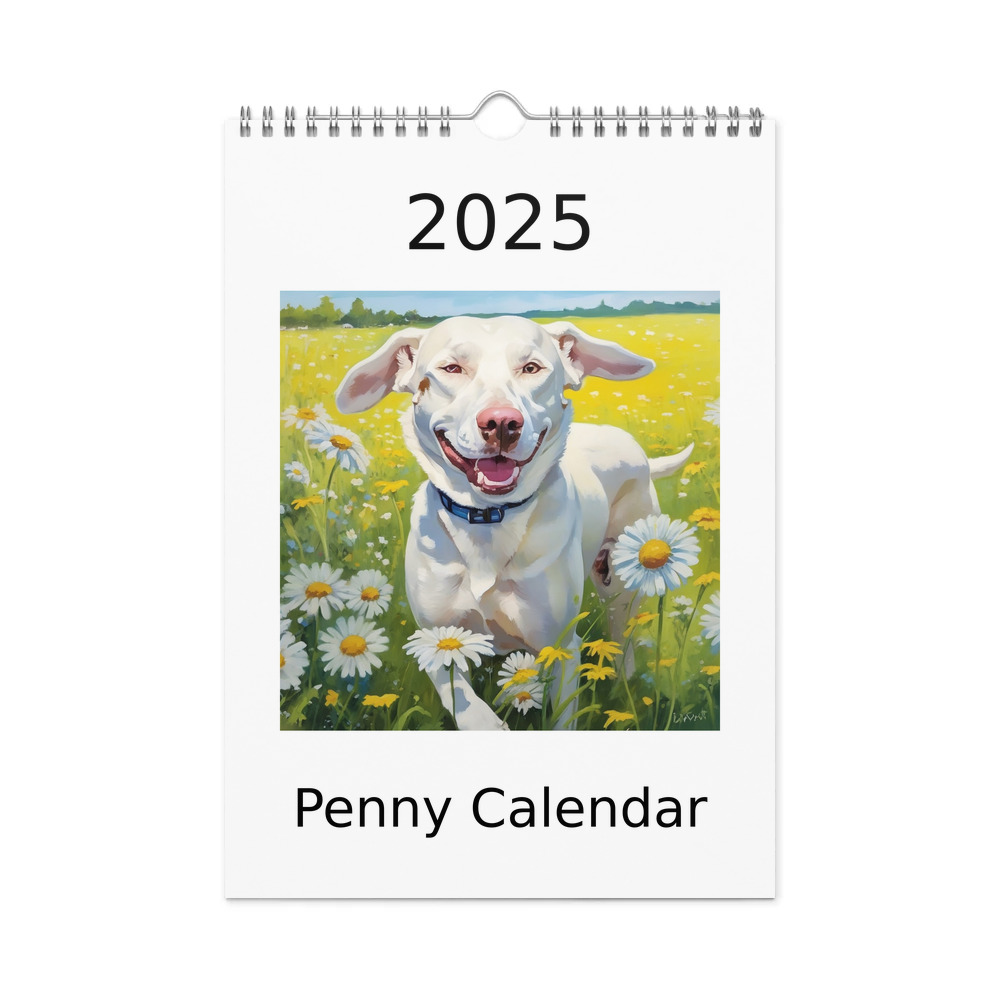 PugMug Custom Penny Wall Calendar (2026)