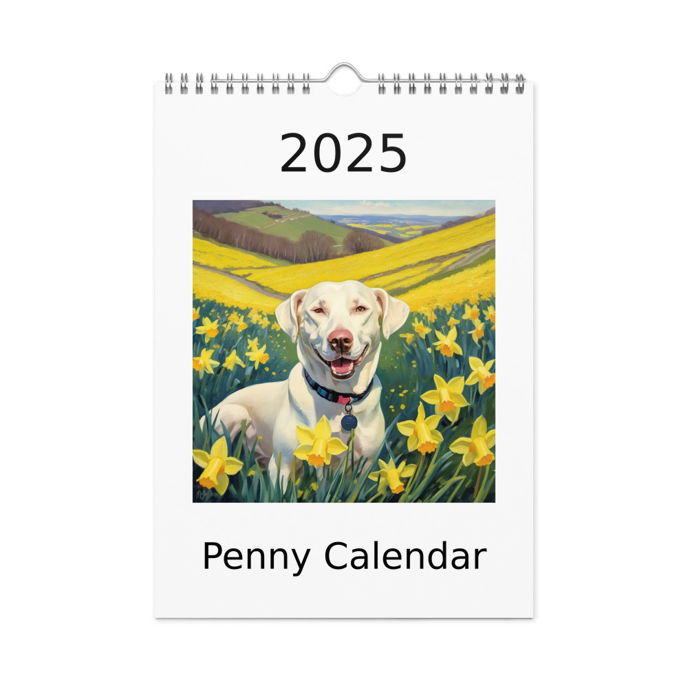 PugMug Custom Penny Wall Calendar (2026)