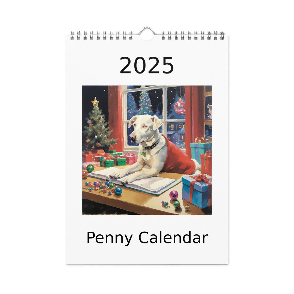 PugMug Custom Penny Wall Calendar (2026)