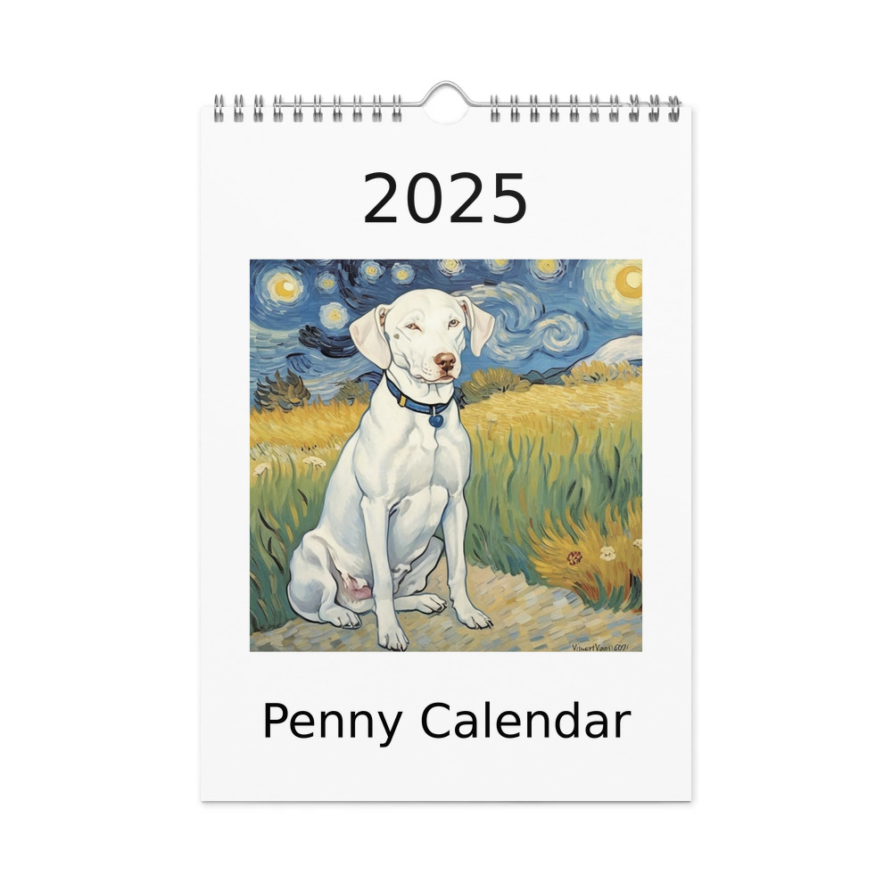 PugMug Custom Penny Wall Calendar (2026)