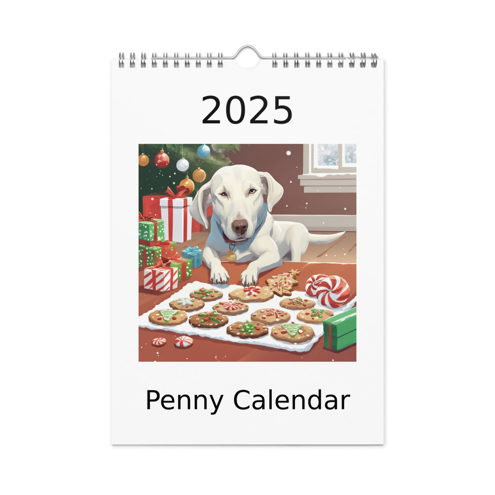 PugMug Custom Penny Wall Calendar (2026)