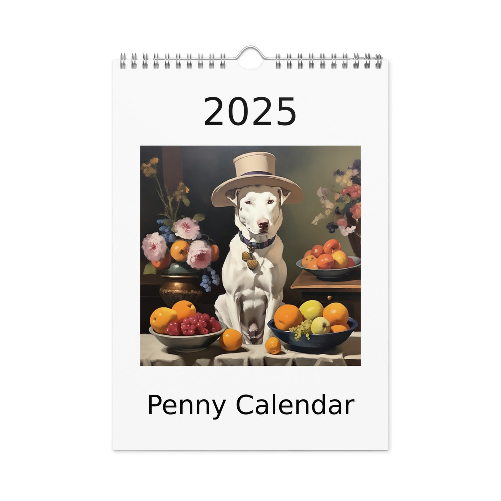 PugMug Custom Penny Wall Calendar (2026)