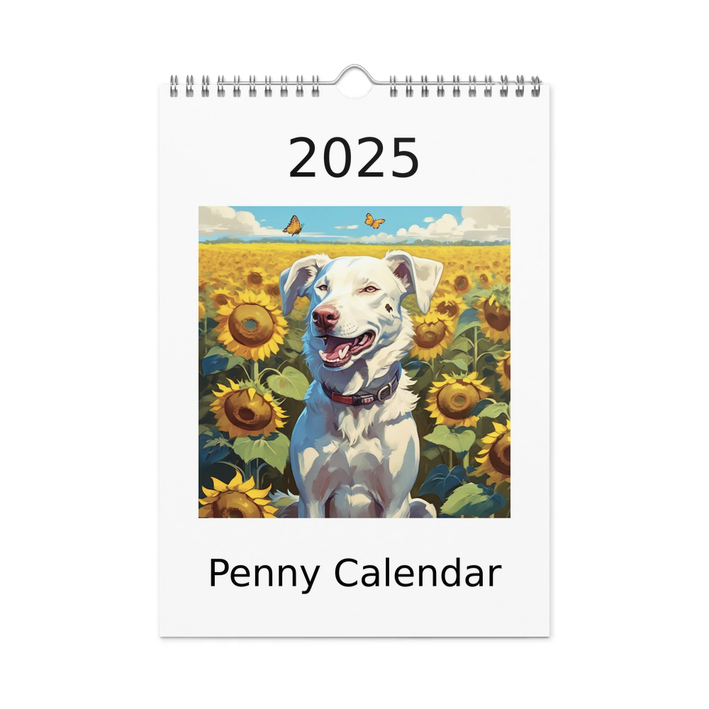 PugMug Custom Penny Wall Calendar (2026)
