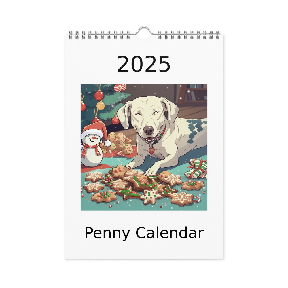 PugMug Custom Penny Wall Calendar (2026)