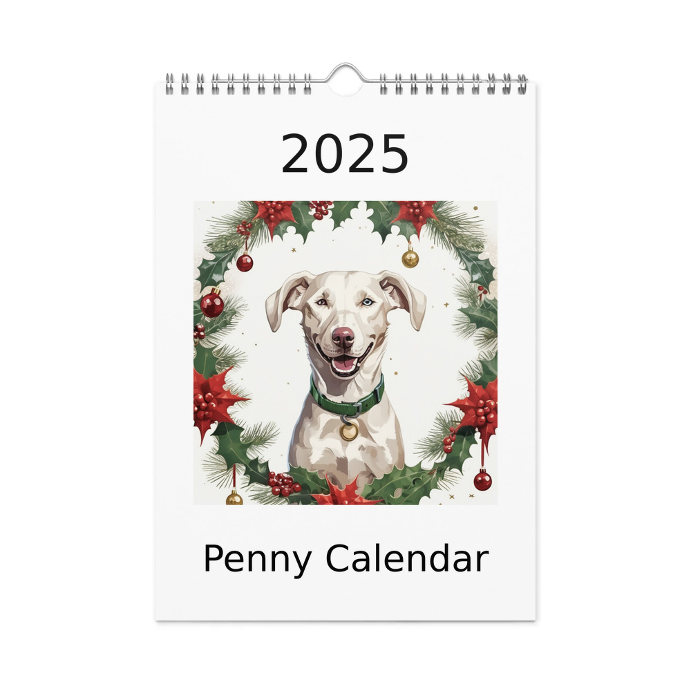 PugMug Custom Penny Wall Calendar (2026)