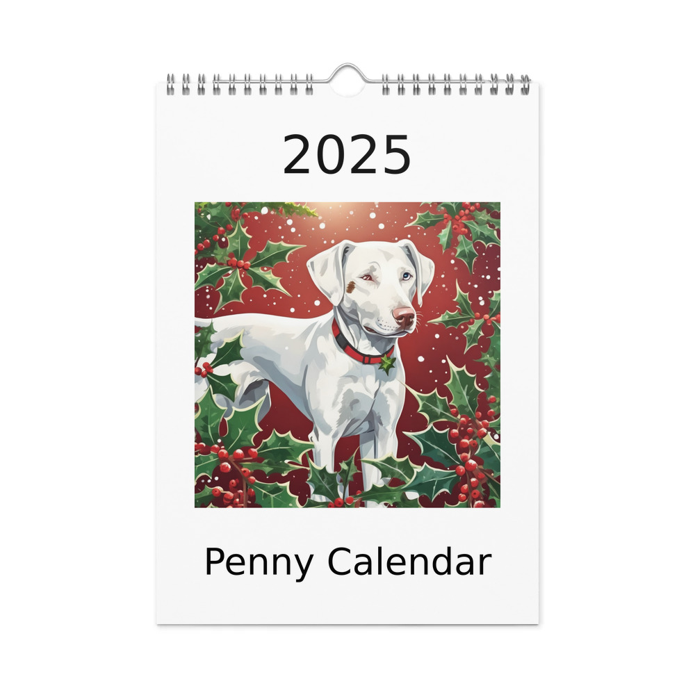 PugMug Custom Penny Wall Calendar (2026)