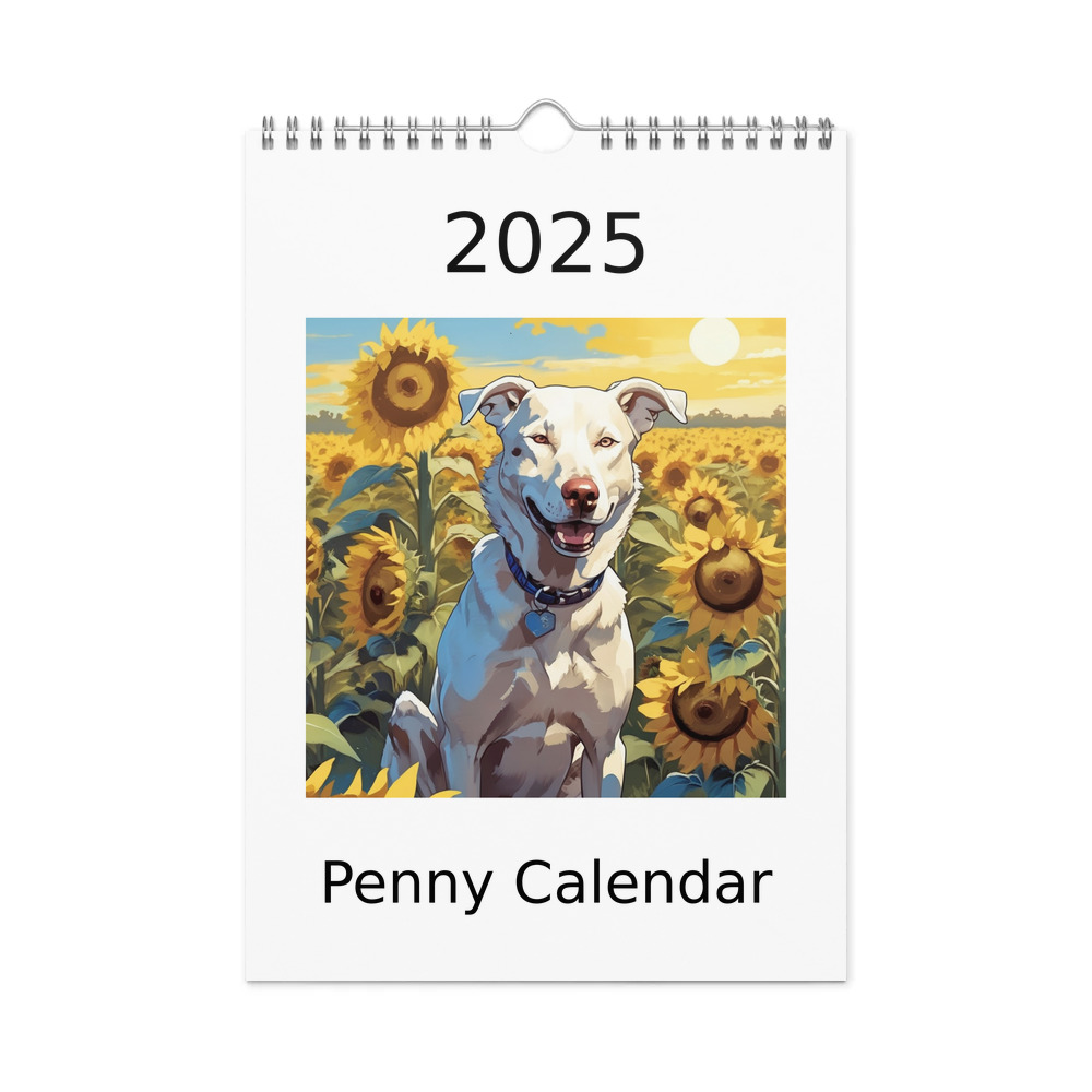 PugMug Custom Penny Wall Calendar (2026)