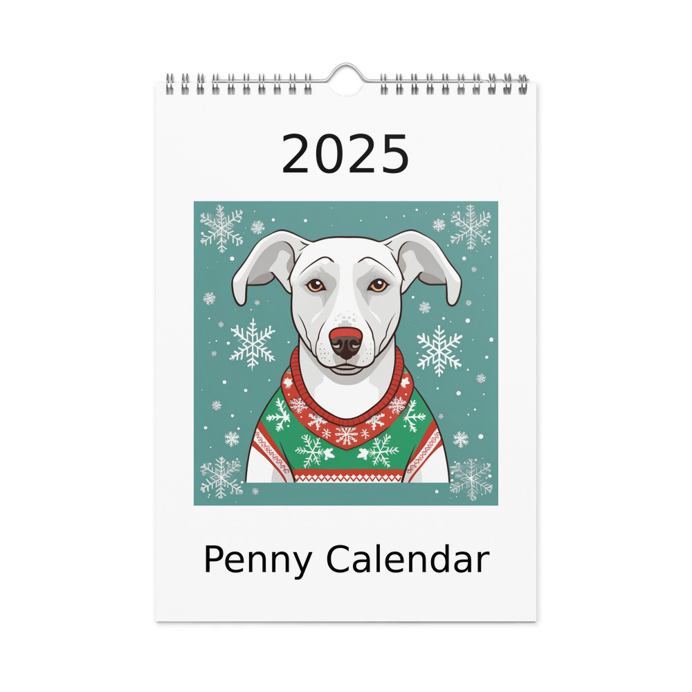 PugMug Custom Penny Wall Calendar (2026)