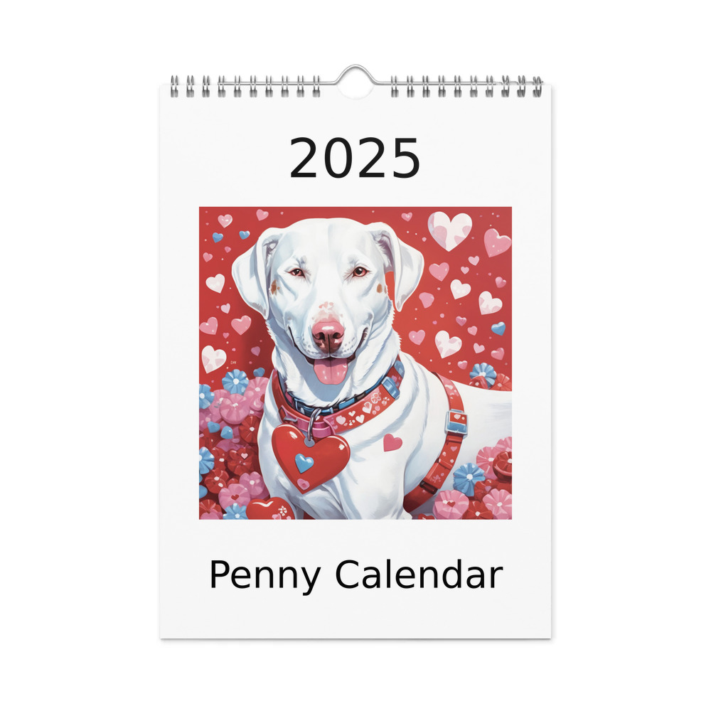 PugMug Custom Penny Wall Calendar (2026)