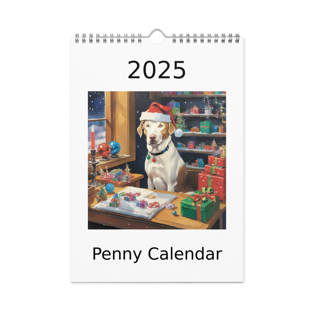 PugMug Custom Penny Wall Calendar (2026)