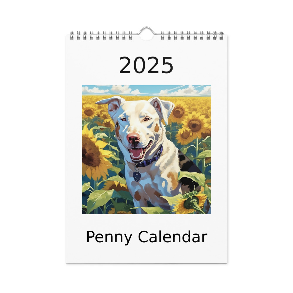 PugMug Custom Penny Wall Calendar (2026)