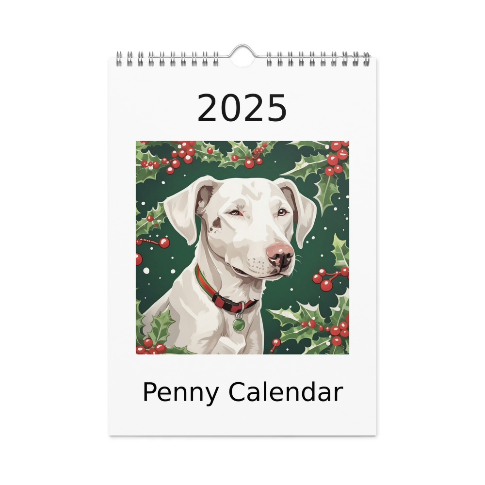 PugMug Custom Penny Wall Calendar (2026)