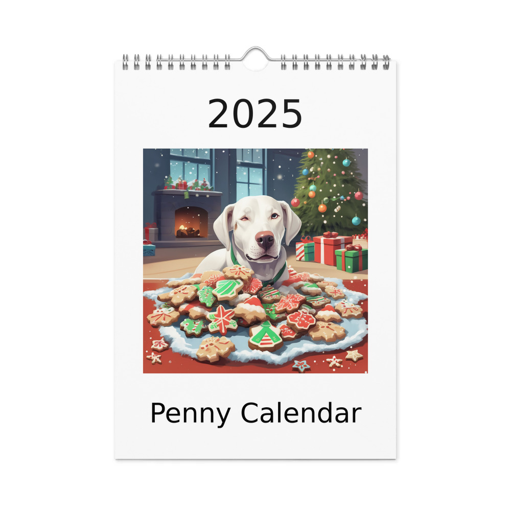 PugMug Custom Penny Wall Calendar (2026)