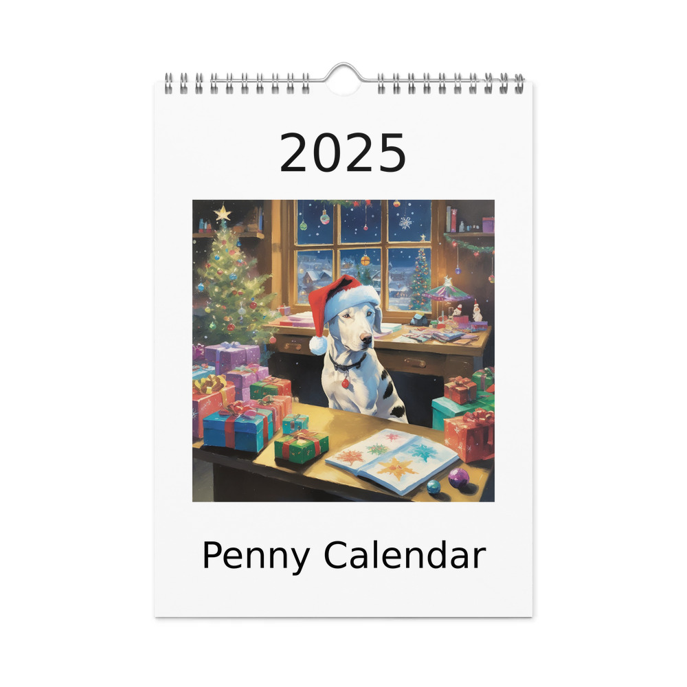 PugMug Custom Penny Wall Calendar (2026)
