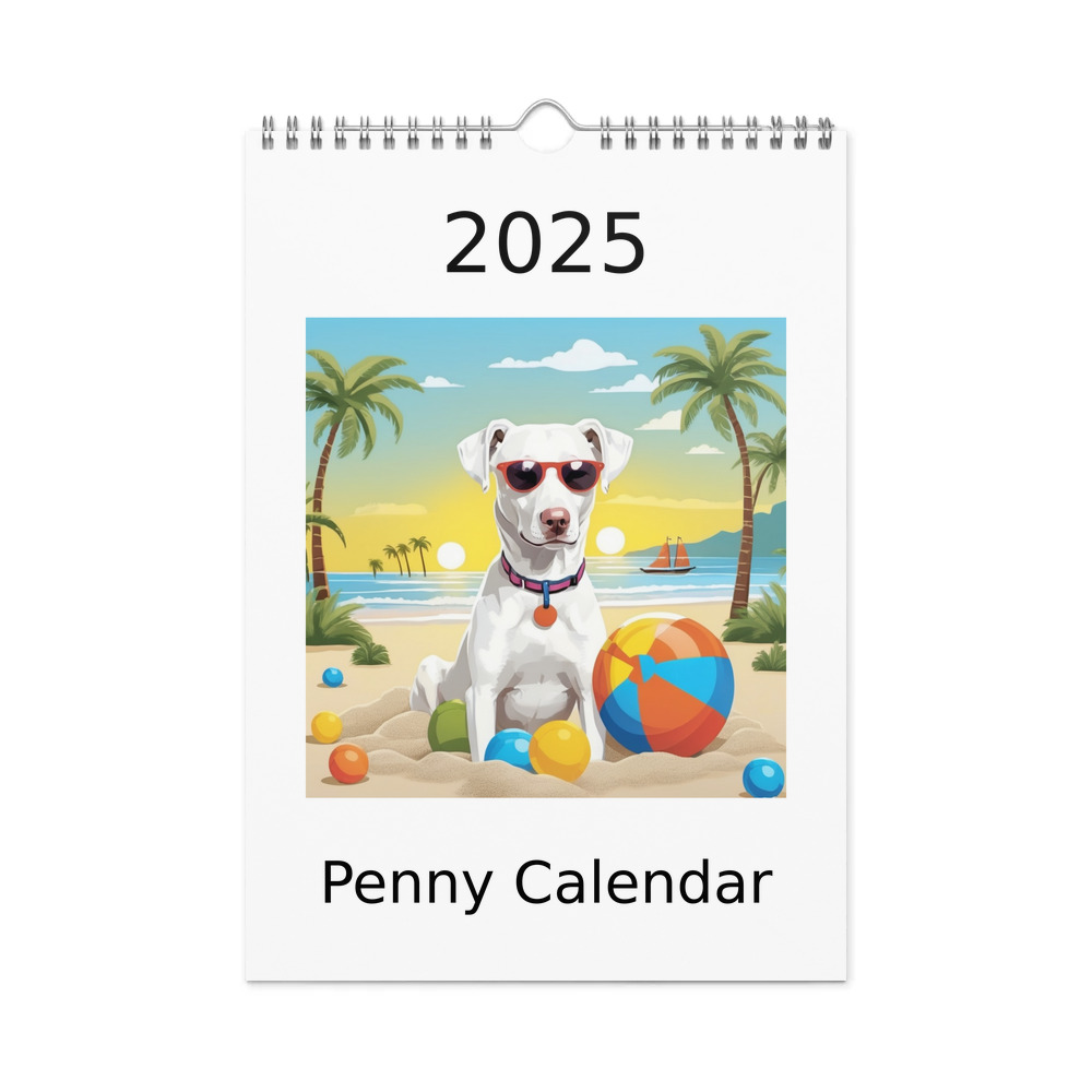 PugMug Custom Penny Wall Calendar (2026)