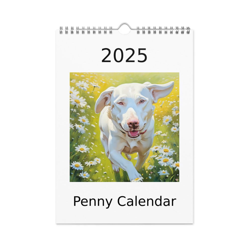 PugMug Custom Penny Wall Calendar (2026)