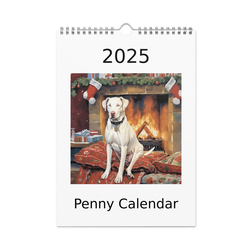 PugMug Custom Penny Wall Calendar (2026)