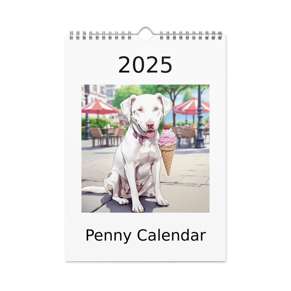 PugMug Custom Penny Wall Calendar (2026)