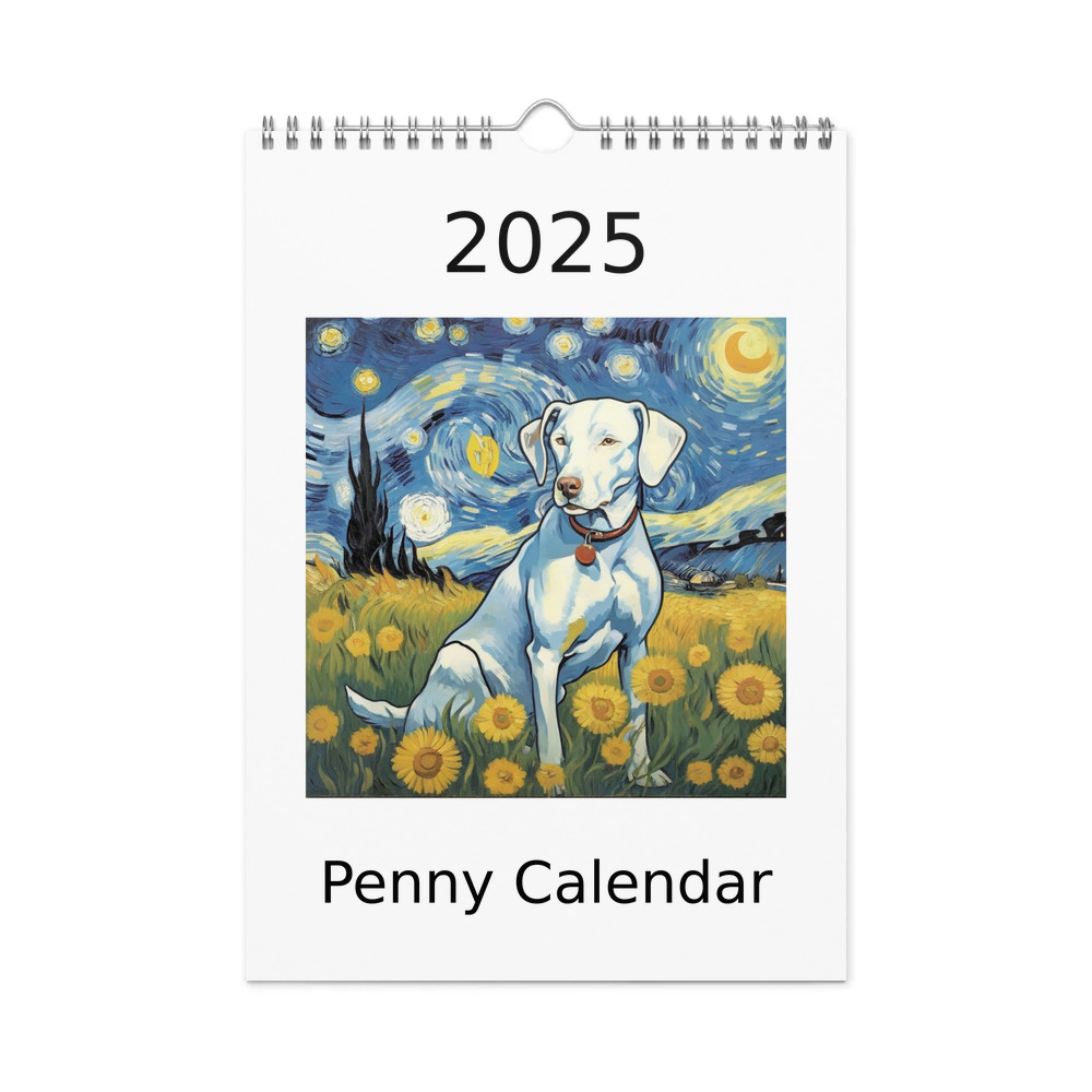 PugMug Custom Penny Wall Calendar (2026)