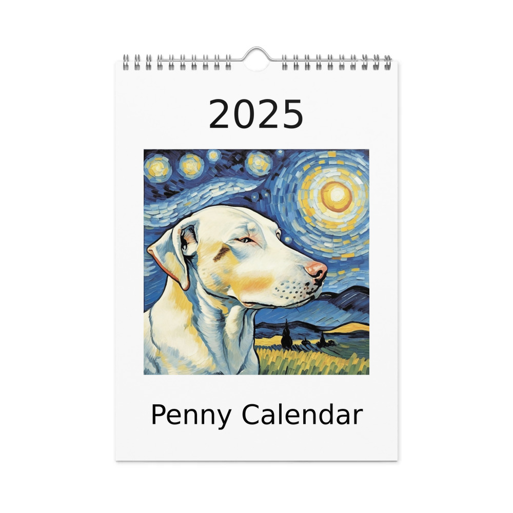 PugMug Custom Penny Wall Calendar (2026)