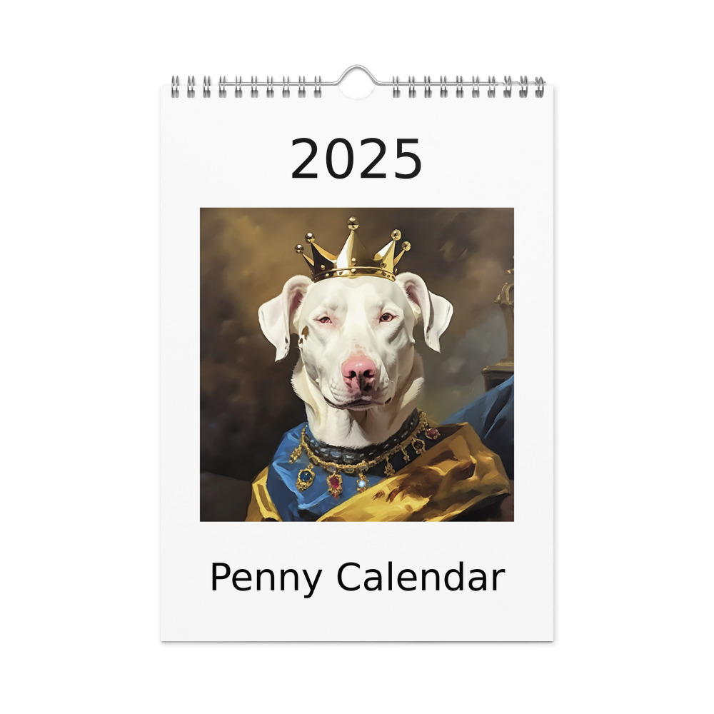 PugMug Custom Penny Wall Calendar (2026)