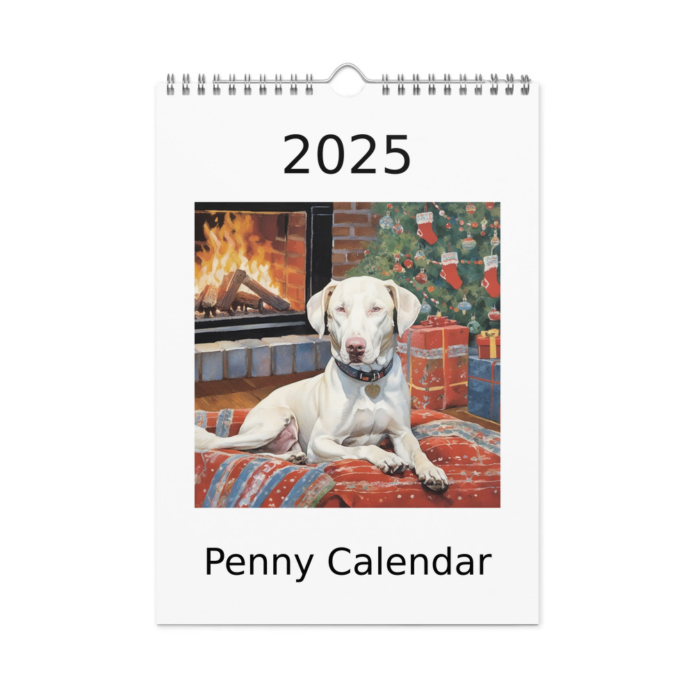 PugMug Custom Penny Wall Calendar (2026)