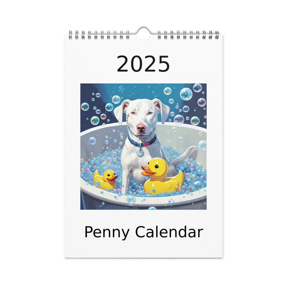 PugMug Custom Penny Wall Calendar (2026)