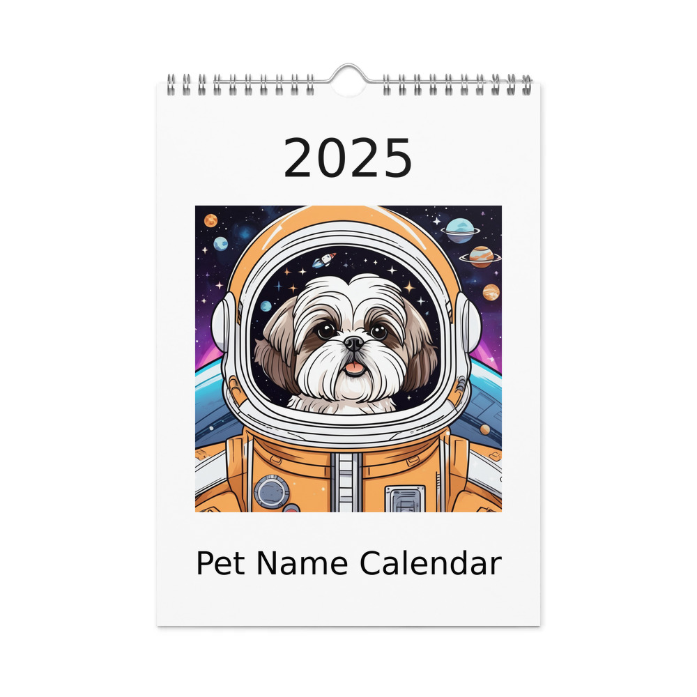 PugMug Custom Shih Tzu Wall Calendar (2026)