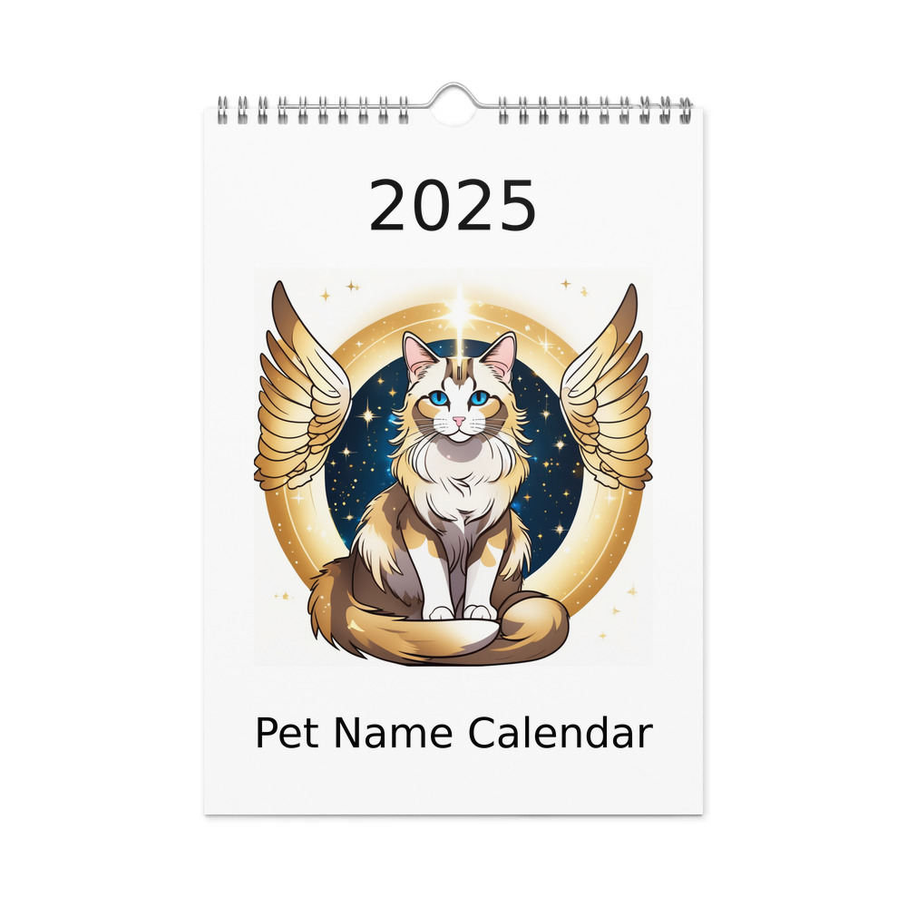 PugMug Custom Tabby Ragdoll Cat Wall Calendar (2026)