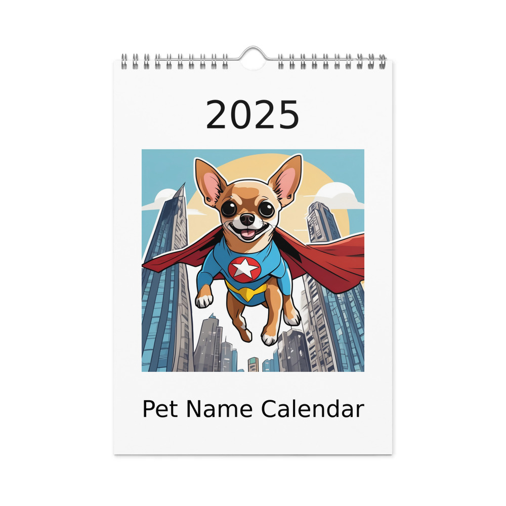 PugMug Custom Chihuahua Wall Calendar (2026)