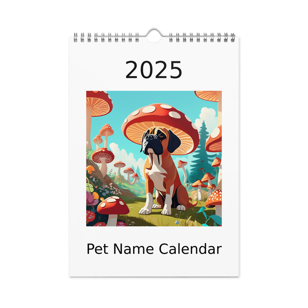 PugMug Custom Mastiff Wall Calendar (2026)