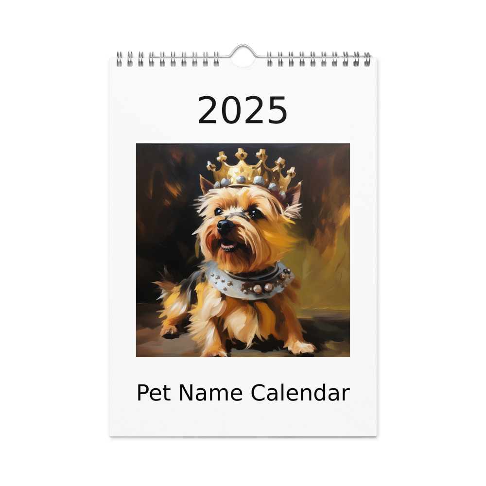 PugMug Custom Cairn Terrier Wall Calendar (2026)