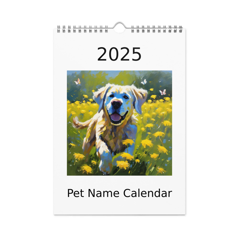 PugMug Custom Mastiff Wall Calendar (2026)