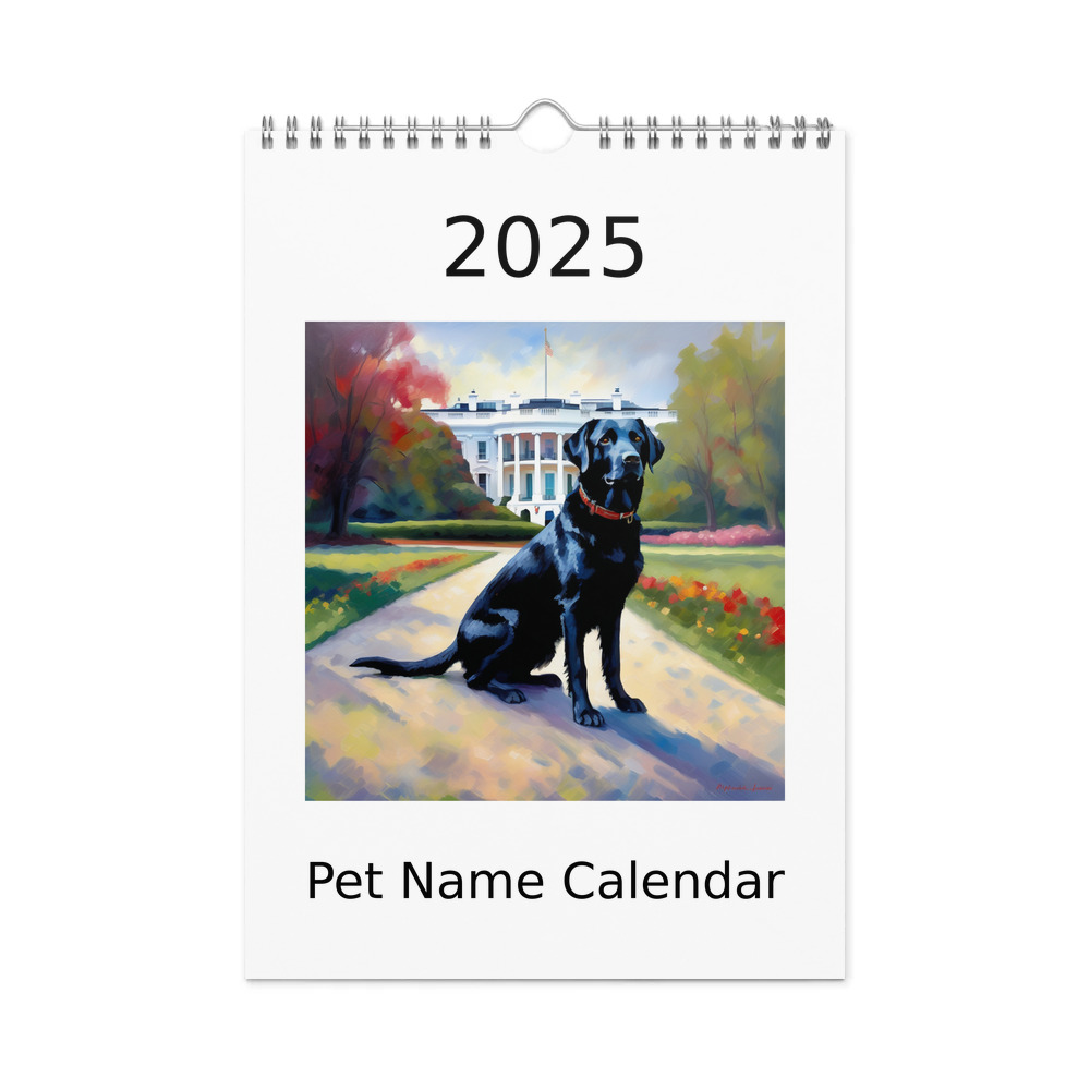 PugMug Custom Black Labrador Retriever Wall Calendar (2026)