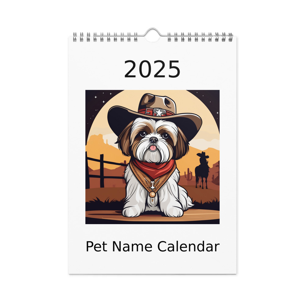 PugMug Custom Shih Tzu Wall Calendar (2026)