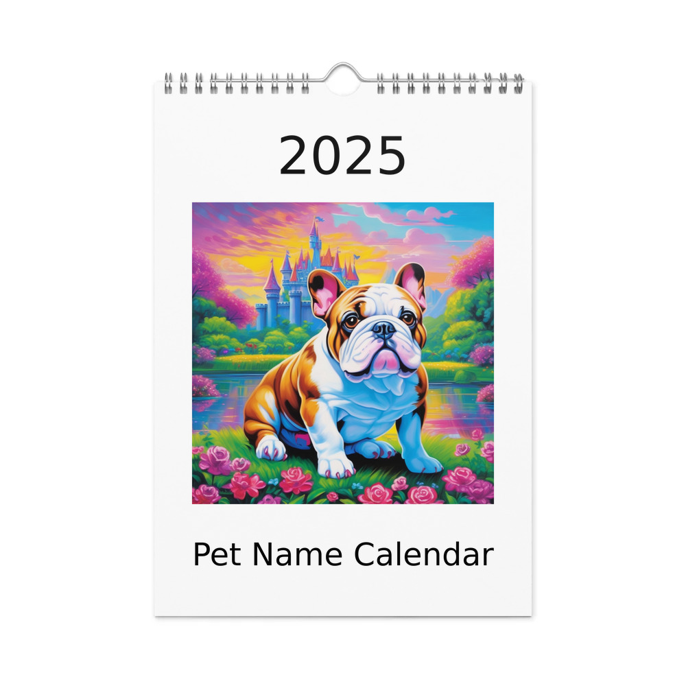 PugMug Custom Bulldog Wall Calendar (2026)