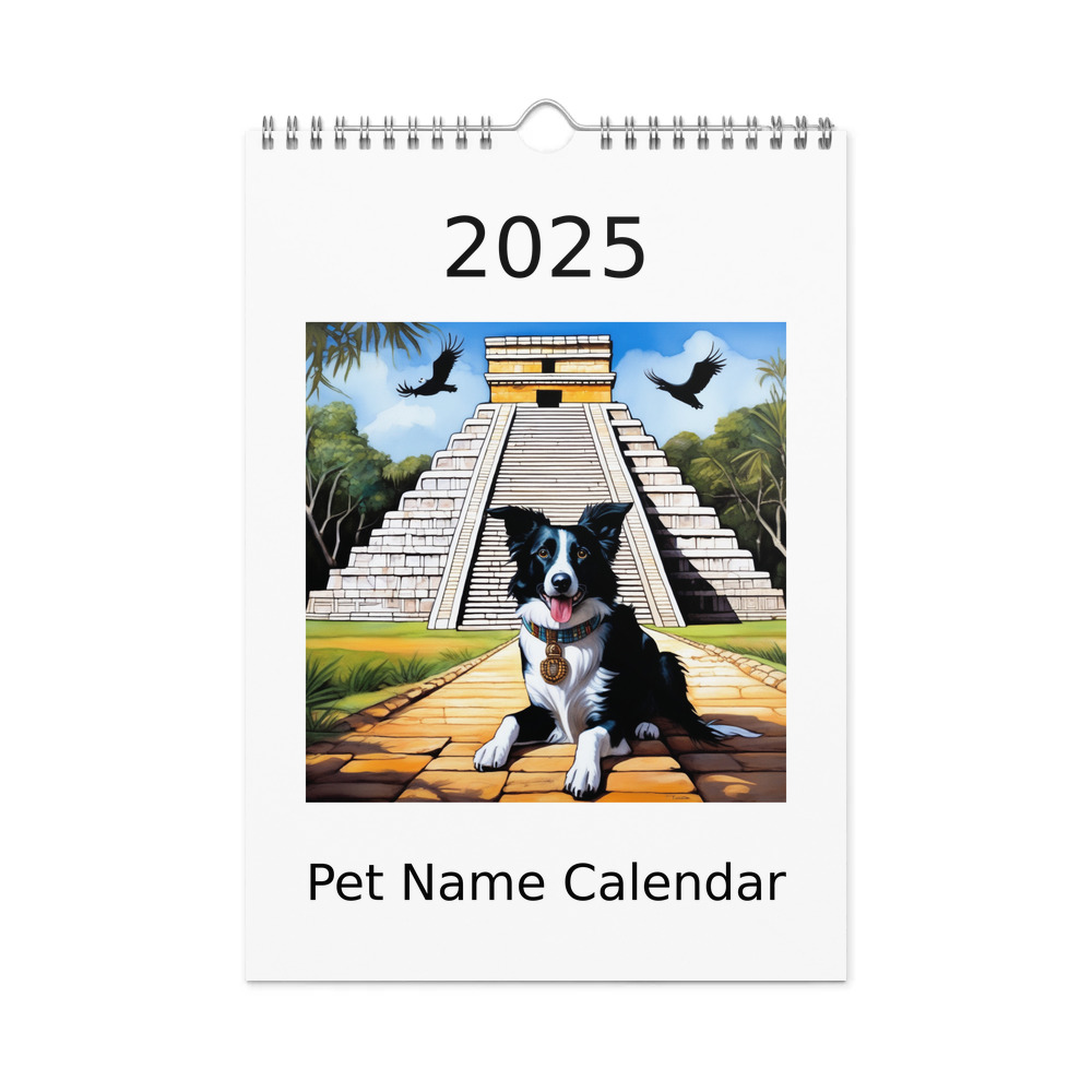 PugMug Custom Border Collie Wall Calendar (2026)