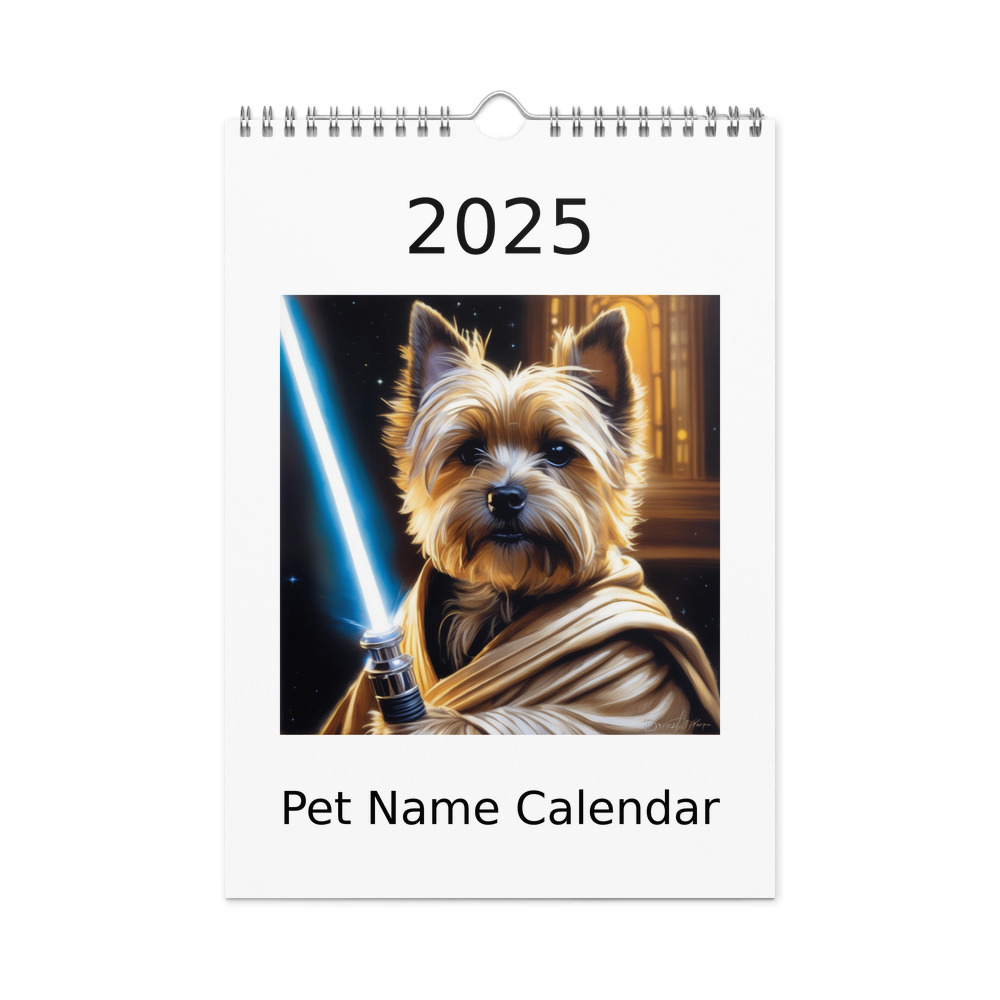 PugMug Custom Cairn Terrier Wall Calendar (2026)